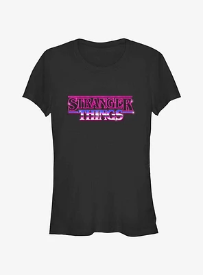 Stranger Things Logo Retro Girls T-Shirt