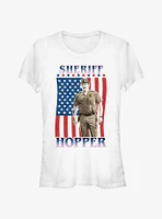 Stranger Things Sheriff Hopper On The 4th Girls T-Shirt