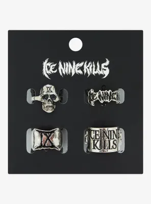 Ice Nine Kills Silver Ring Set