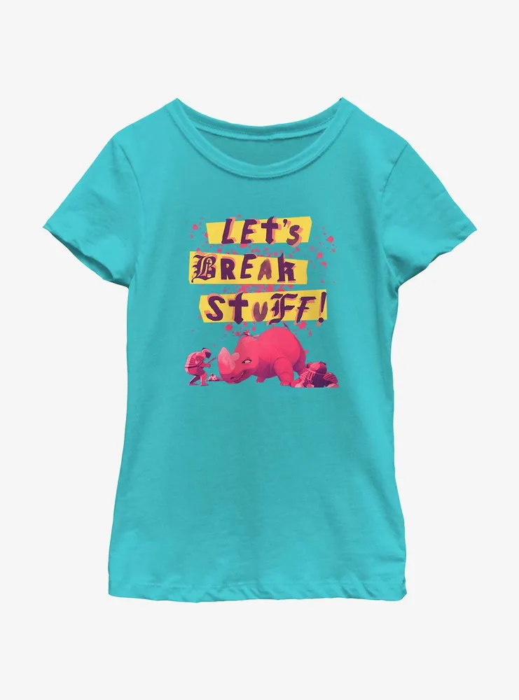 Nimona Break Stuff Youth Girls T-Shirt