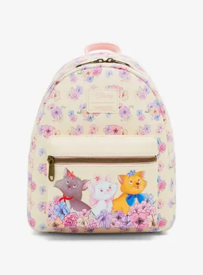 Loungefly Disney The Aristocats Trio Floral Mini Backpack