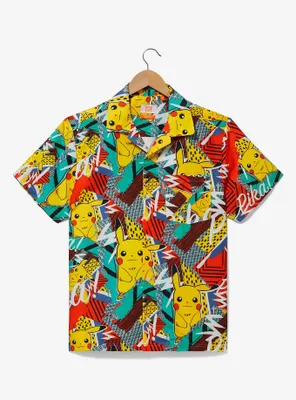 OppoSuits Pokémon Pikachu Patterned Allover Print Woven Button-Up Top - BoxLunch Exclusive