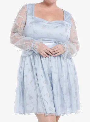 Disney Cinderella Mesh Glitter Dress Plus