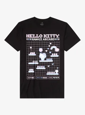 Hello Kitty Arcade 8-Bit Boyfriend Fit Girls T-Shirt