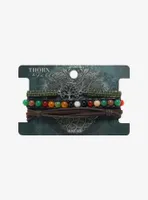 Thorn & Fable Tree Beads Cord Bracelet Set