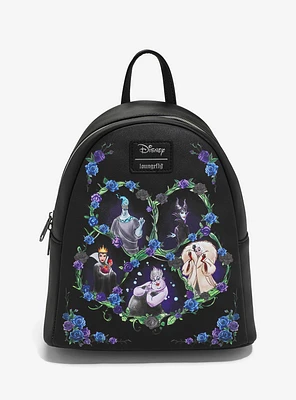 Loungefly Disney Villains Dark Flowers Mini Backpack