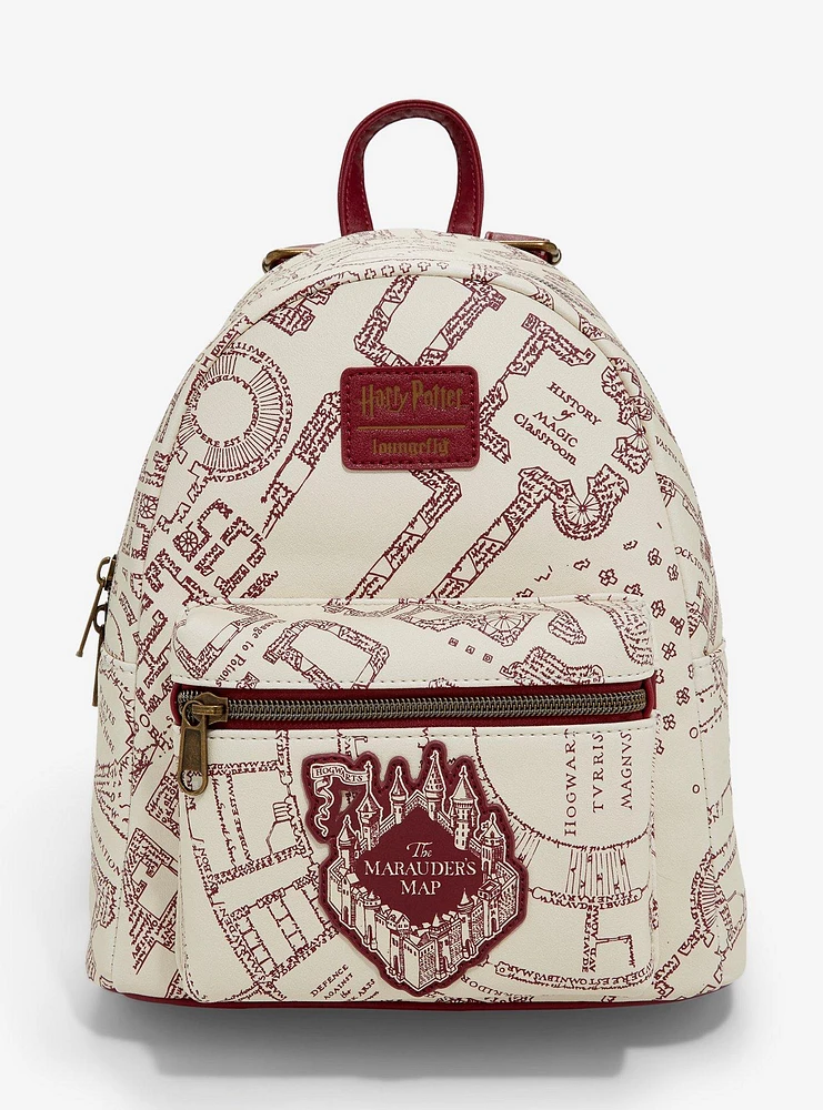 Loungefly Harry Potter Maroon Marauder's Map Mini Backpack