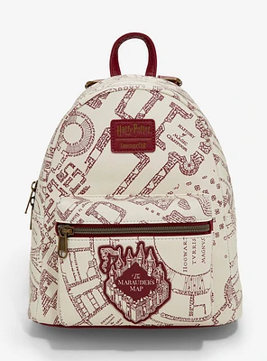 Loungefly Harry Potter Maroon Marauder's Map Mini Backpack