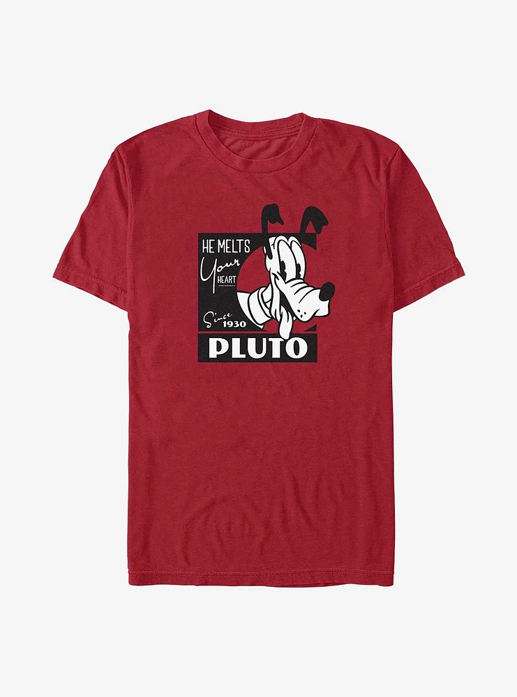 Disney 100 Pluto Melts Your Heart T-Shirt