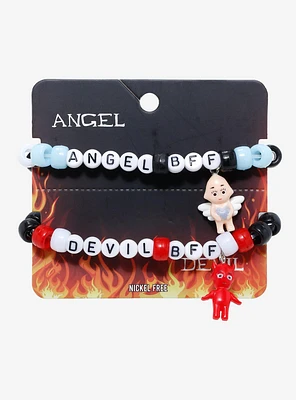 Angel & Devil Baby Best Friend Beaded Bracelet Set