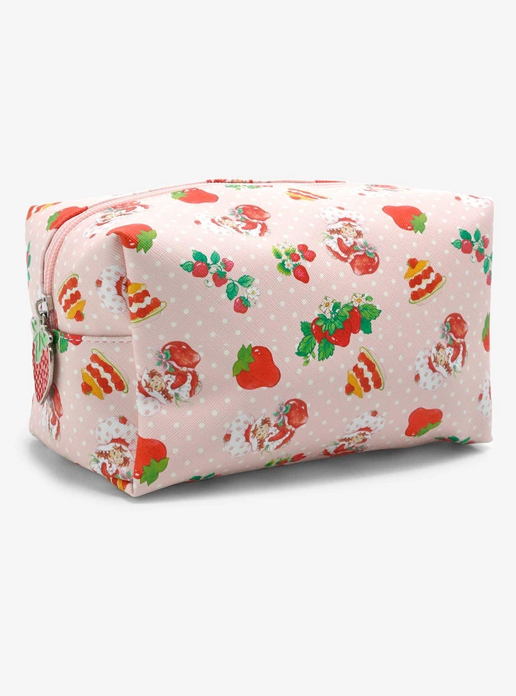 Strawberry Shortcake Polka Dot Makeup Bag