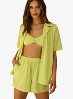 Dippin' Daisy's Mary-Kate Swim Top Cover-Up Lime Green