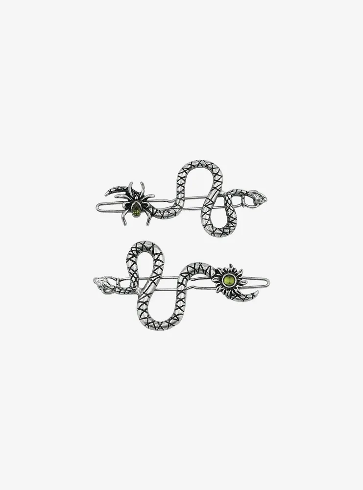 Thorn & Fable Snake Gem Hair Clip Set