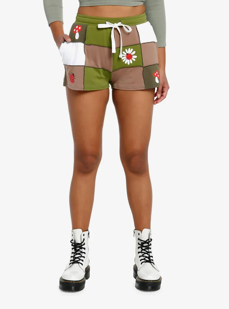 Hot Topic Cottage Mushroom Patch Girls Lounge Shorts