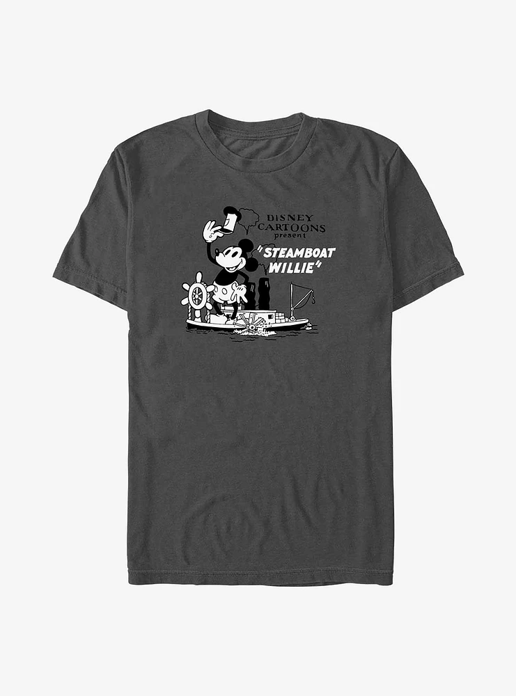 Disney100 Steamboat Willie Cartoon T-Shirt