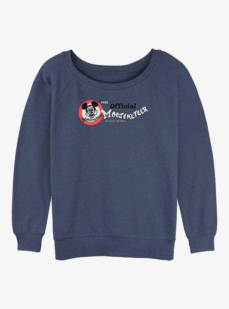 Disney 100 Official Mouseketeer Girls Slouchy Sweatshirt