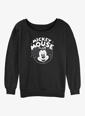 Disney 100 Mickey Mouse Music Club Girls Slouchy Sweatshirt