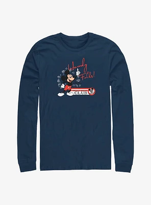 Disney 100 Mickey Mouse Howdy Folks Long-Sleeve T-Shirt