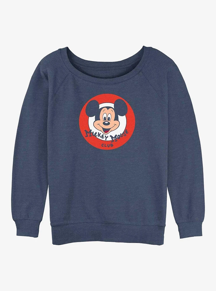 Disney 100 Mickey Mouse Club Girls Slouchy Sweatshirt