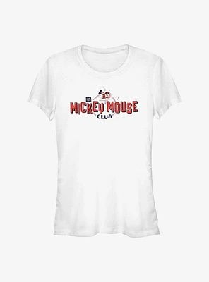 Disney 100 Mickey Mouse Club Logo Girls T-Shirt