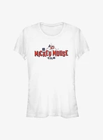 Disney 100 Mickey Mouse Club Logo Girls T-Shirt