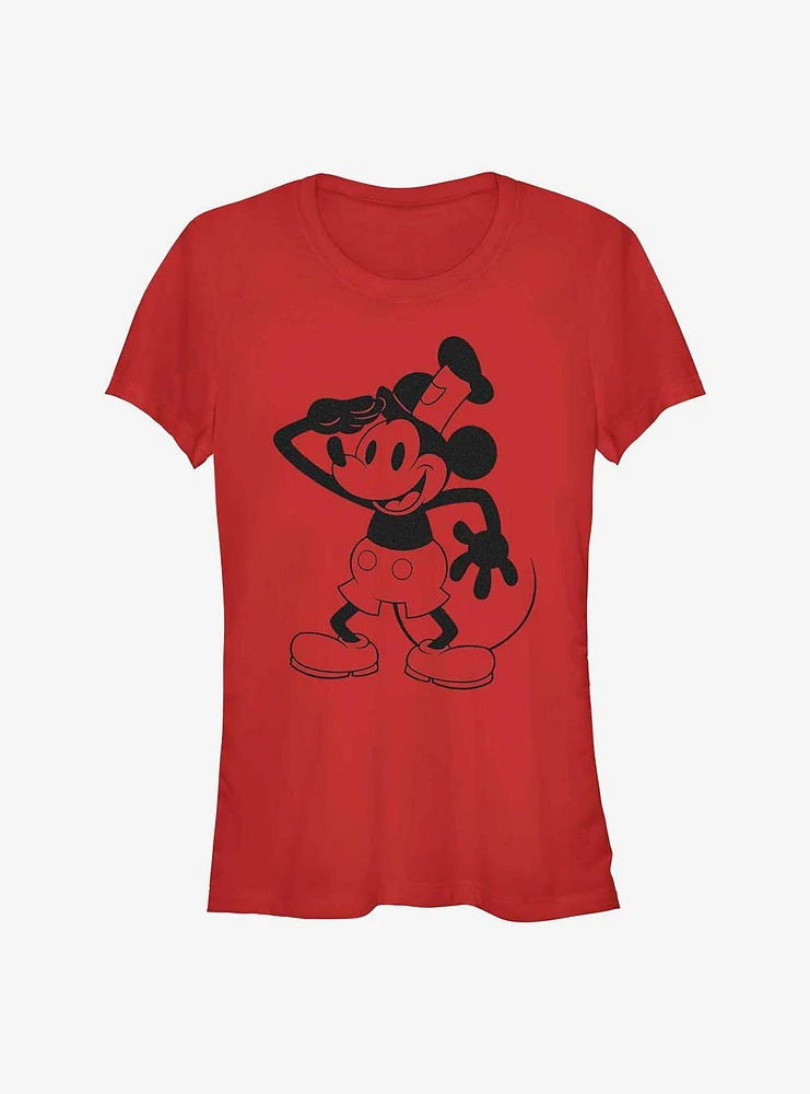 Disney 100 Captain Mickey Sound Cartoon Girls T-Shirt