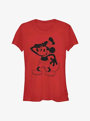Disney 100 Captain Mickey Sound Cartoon Girls T-Shirt