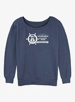 Disney 100 Steamboat Willie Captain Girls Slouchy Sweatshirt