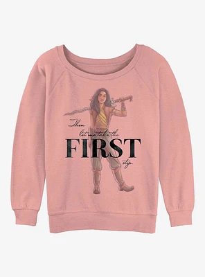 Disney 100 Raya Take The First Step Girls Slouchy Sweatshirt