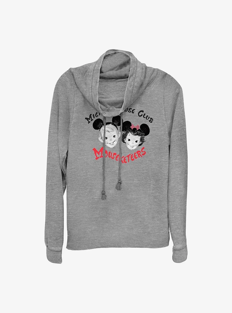 Disney 100 Mouseketeers Club Cowl Neck Long-Sleeve Top