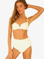 Dippin' Daisy's Gigi Swim Top Cloud White Ribbed