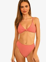 Dippin' Daisy's Zen Swim Top Hawaiian Sun Pink Ribbed