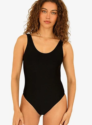 Dippin' Daisy's Serene Swim One Piece Black Ribbed