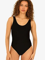 Dippin' Daisy's Serene Swim One Piece Black Ribbed