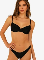 Dippin' Daisy's Gigi Swim Top Black Ribbed