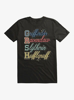 Harry Potter Team Spirit Hogwarts Houses T-Shirt