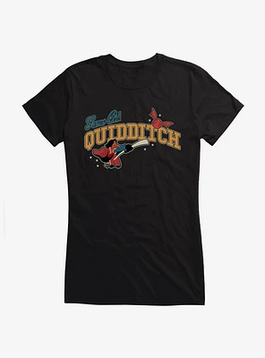 Harry Potter Team Spirit Game On Quidditch Girls T-Shirt