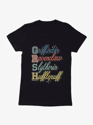 Harry Potter Team Spirit Hogwarts Houses Womens T-Shirt