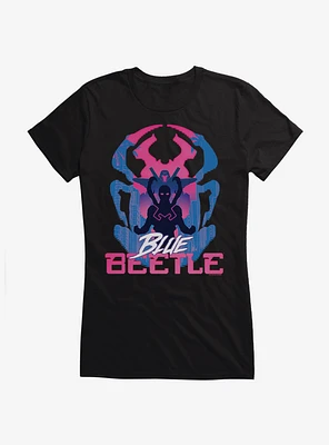 Blue Beetle Palmera City Logo Girls T-Shirt