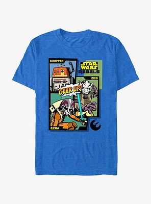 Star Wars: Rebels Chopper Zeb and Ezra Gear Up Comic T-Shirt