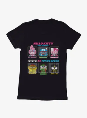 Hello Kitty And Friends Tokyo Speed Lineup Womens T-Shirt