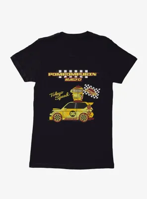 Hello Kitty And Friends Pompompurin Race Car Tokyo Speed Womens T-Shirt