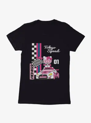 Hello Kitty And Friends Checkered Flag Tokyo Speed Womens T-Shirt