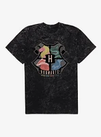 Harry Potter Team Spirit Hogwarts Shield Mineral Wash T-Shirt