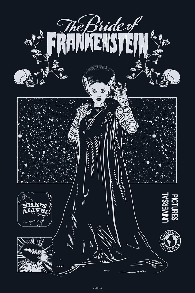 The Bride Of Frankenstein She's Alive! Poster