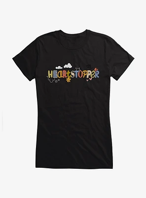 Heartstopper Doodle Title Girls T-Shirt