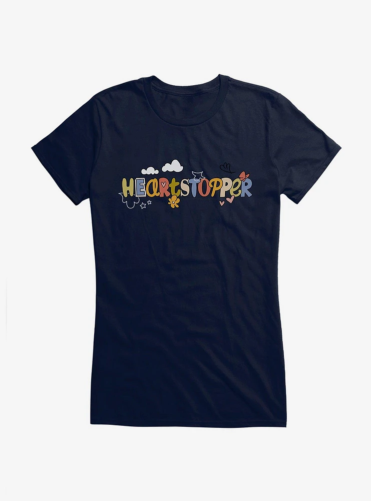 Heartstopper Doodle Title Girls T-Shirt