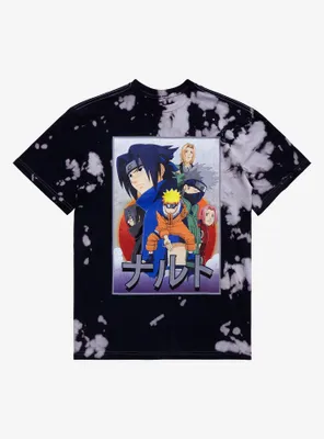 Naruto Shippuden Main Characters Tie-Dye T-Shirt