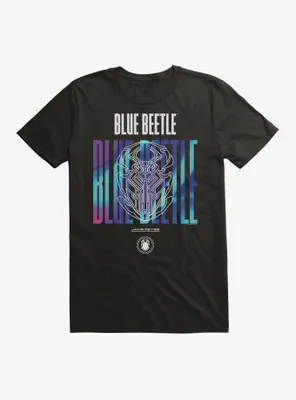Blue Beetle Scarab Outline T-Shirt