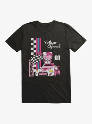 Hello Kitty And Friends Checkered Flag Tokyo Speed T-Shirt